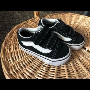 Toddler strap Vans shoes